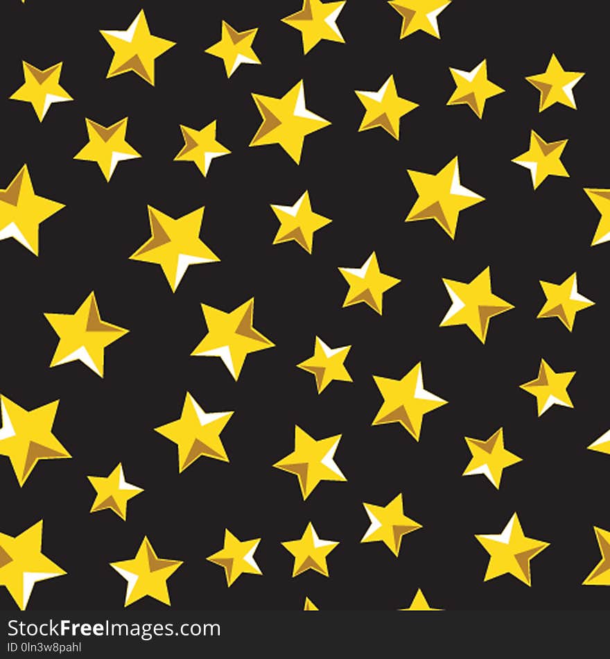 Yellow, Star, Pattern, Symmetry