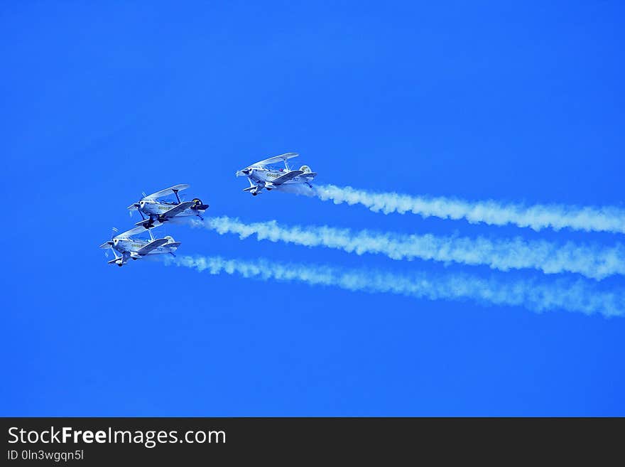 Blue, Sky, Air Show, Azure