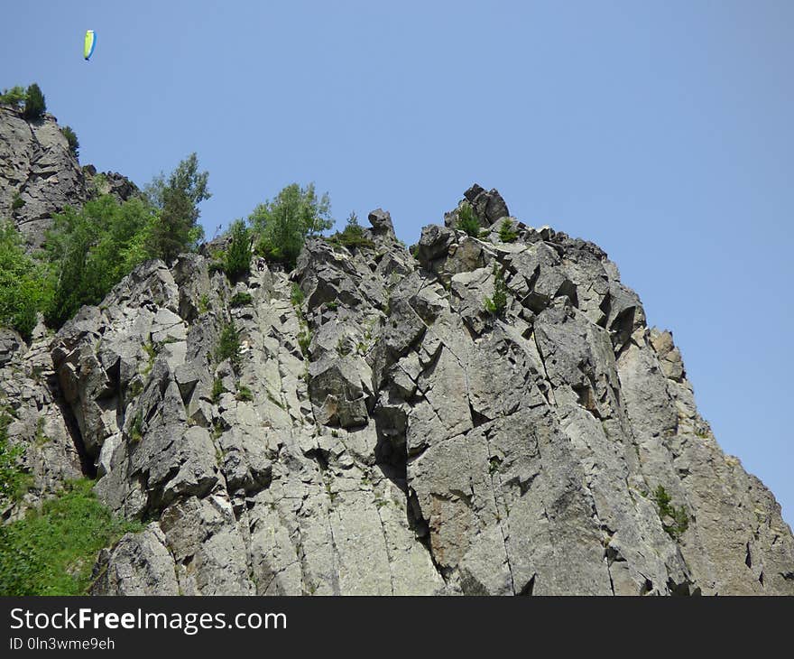 Rock, Mountain, Ridge, Outcrop