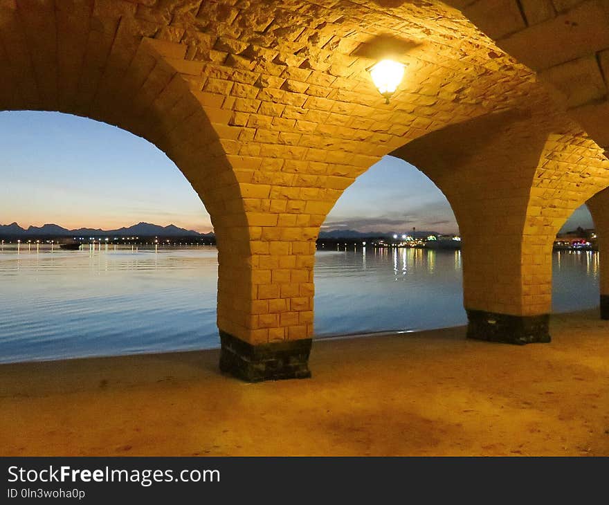 Arch, Fixed Link, Reflection, Arch Bridge