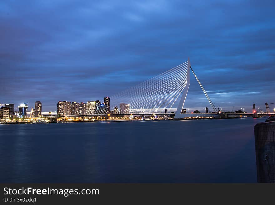 Bridge, Sky, Cityscape, Cable Stayed Bridge