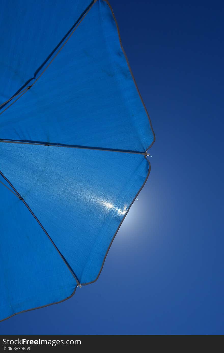 Blue, Sky, Azure, Line