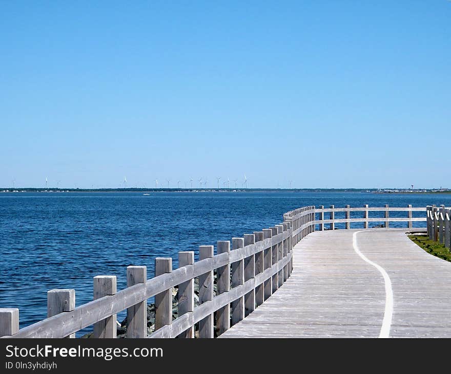 Sea, Pier, Shore, Boardwalk