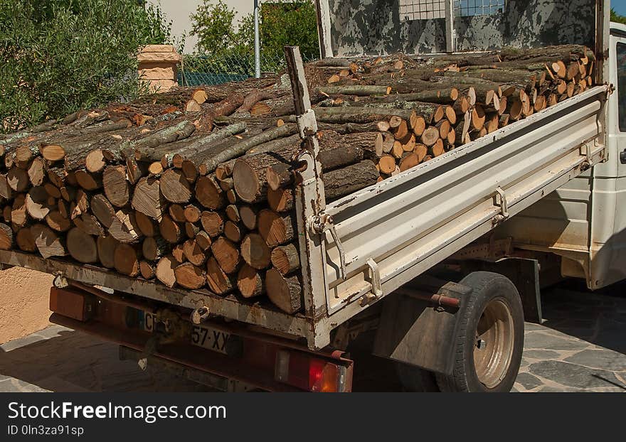 Vehicle, Wood, Tree, Lumber