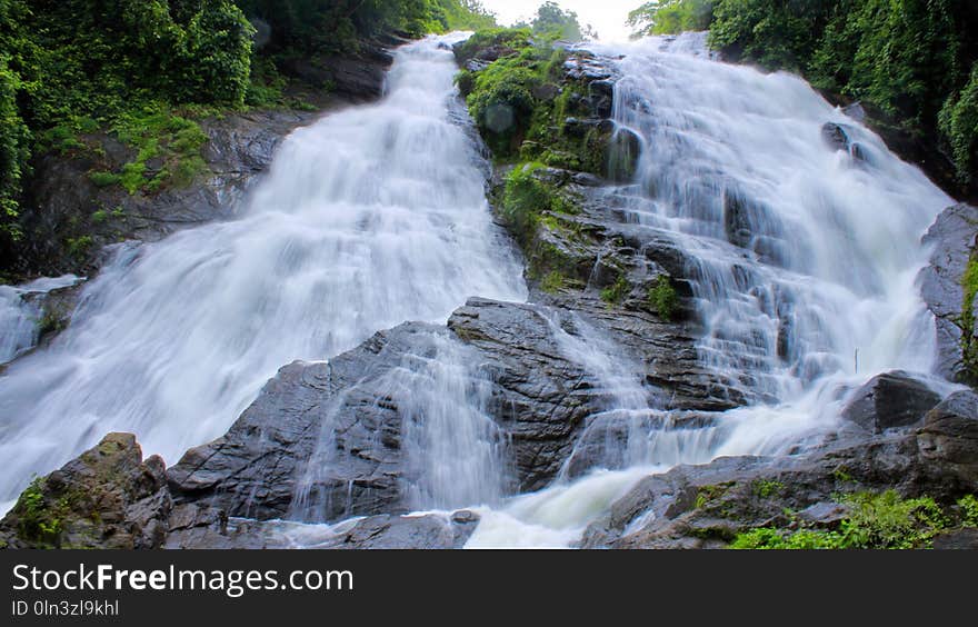 Waterfall, Water, Nature, Body Of Water