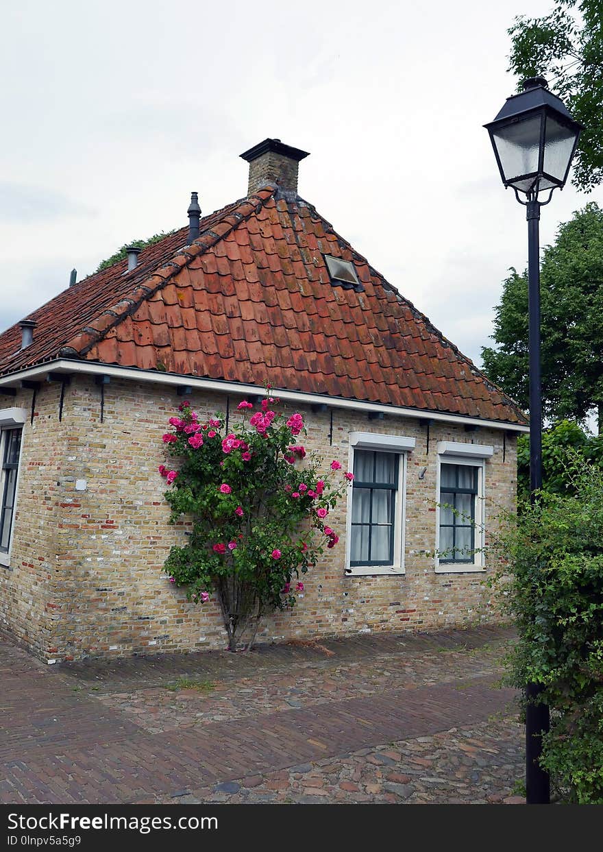 House, Property, Town, Sky