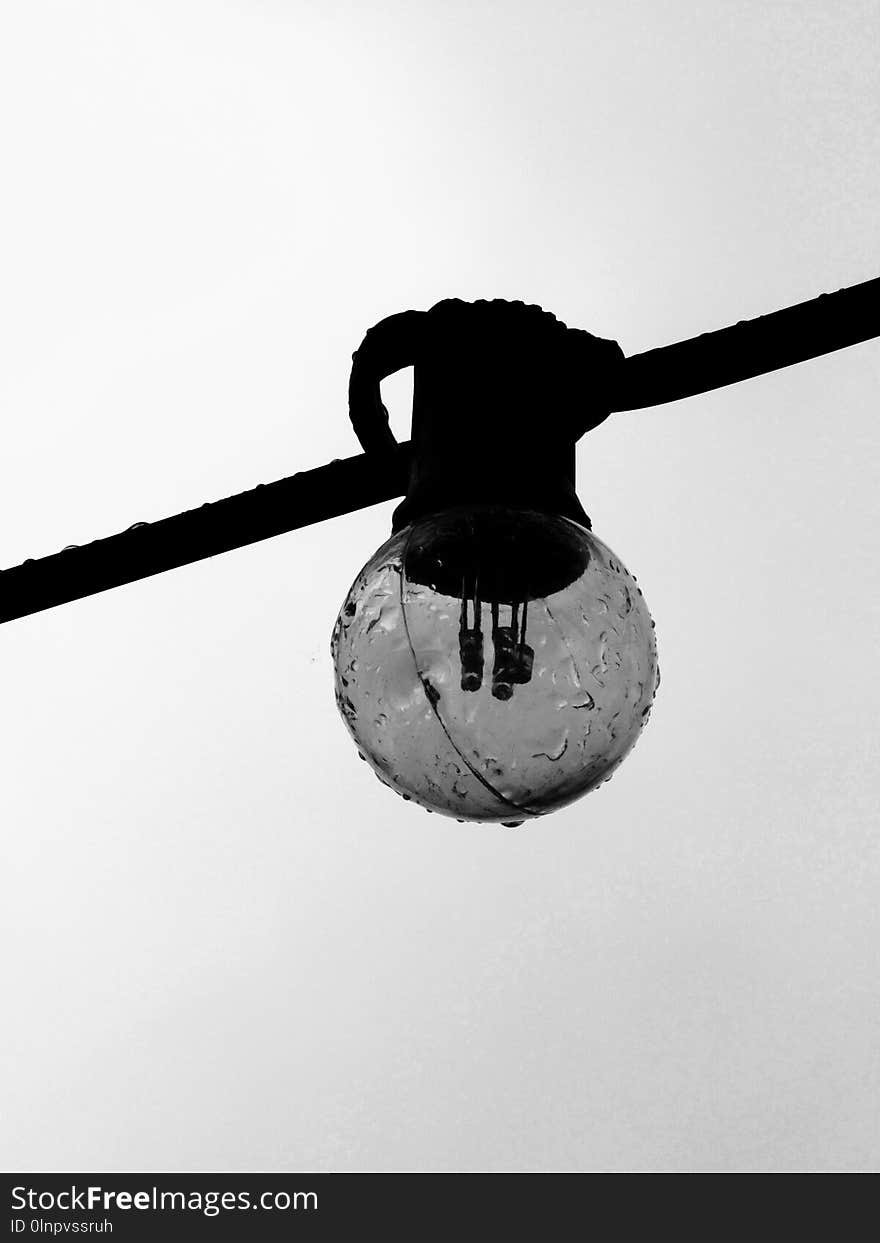 Black And White, Monochrome Photography, Monochrome, Light Fixture