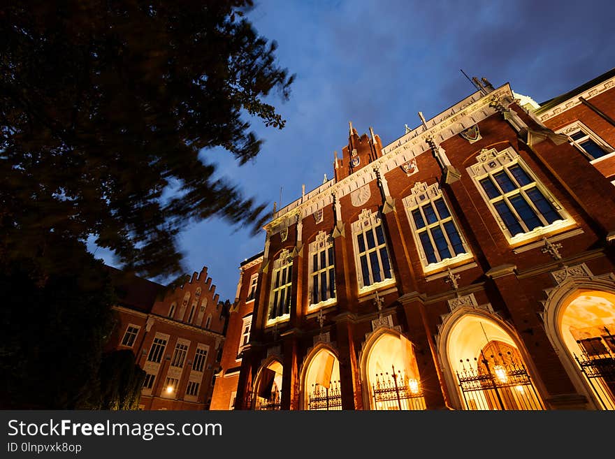 The building of the Faculty of Law and Administration of the Jagiellonian University. The building of the Faculty of Law and Administration of the Jagiellonian University