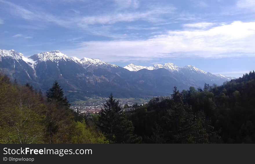 Mountainous Landforms, Mountain Range, Mountain, Sky