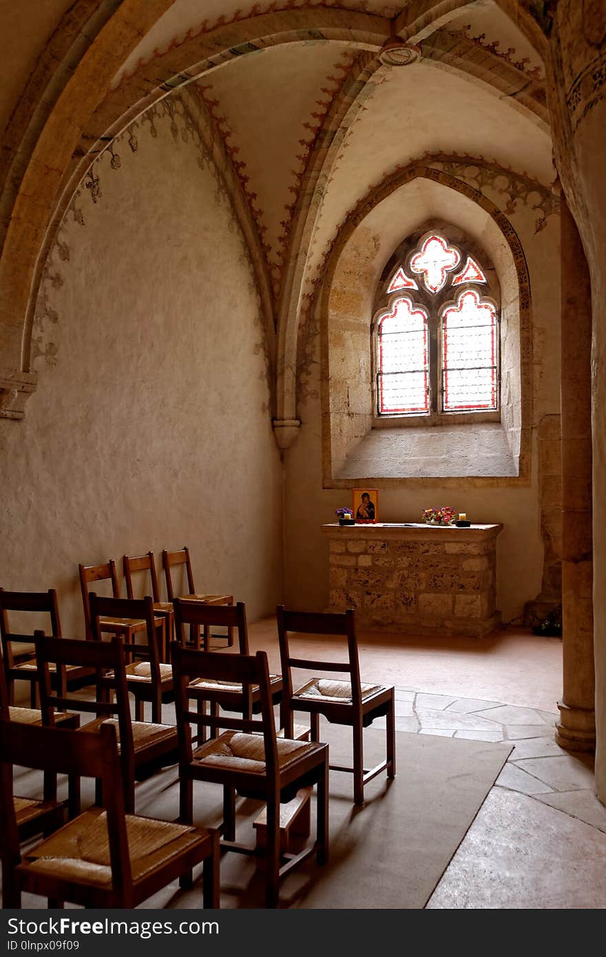 Chapel, Arch, Place Of Worship, Interior Design