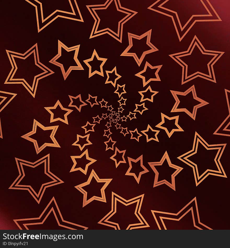 Orange, Pattern, Design, Star