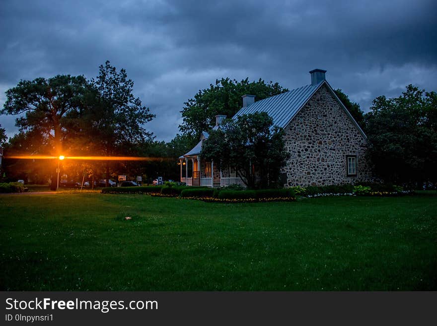 Sky, Cloud, Nature, House