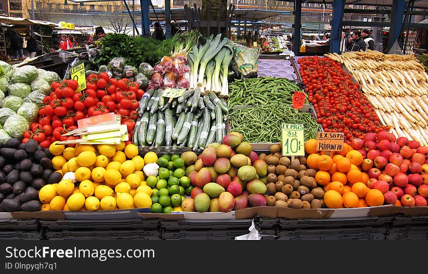 Produce, Natural Foods, Vegetable, Marketplace