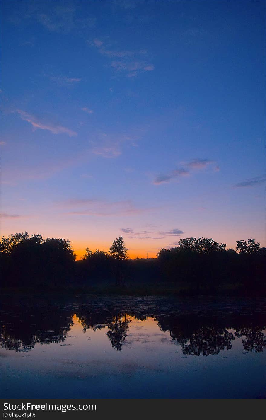 Sky, Reflection, Dawn, Nature