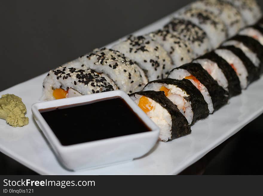 Cuisine, Gimbap, Food, Sushi