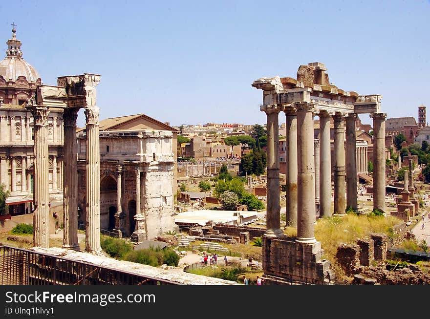 Historic Site, Ancient Roman Architecture, Ancient Rome, Ruins