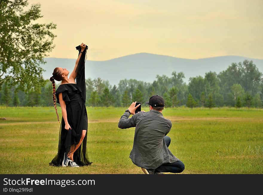 Photograph, Man, Grass, Male