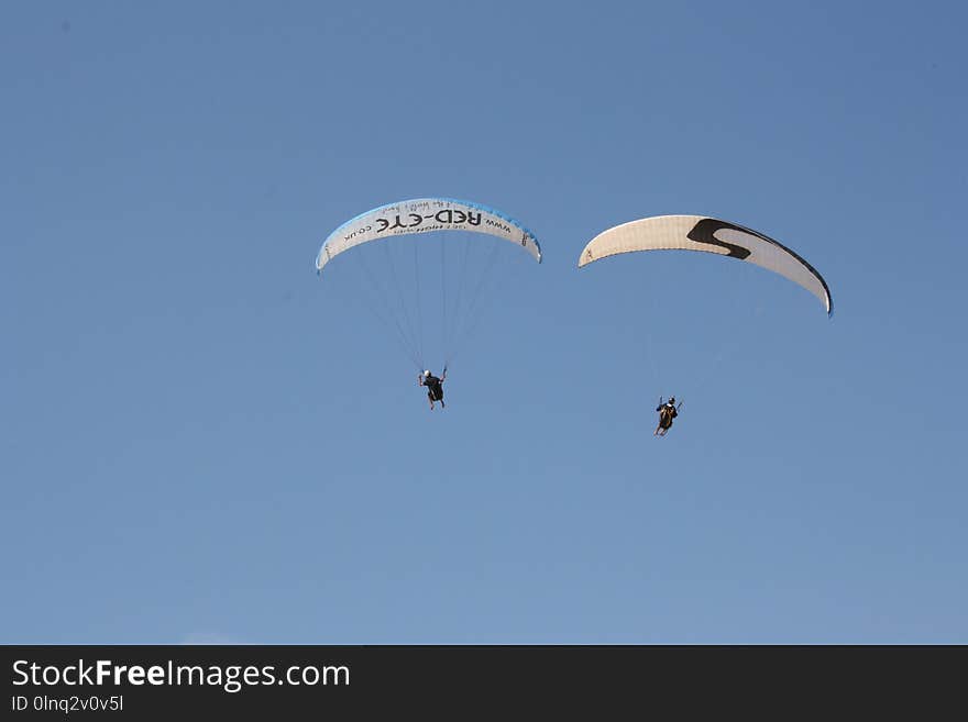 Paragliding, Air Sports, Sky, Parachute