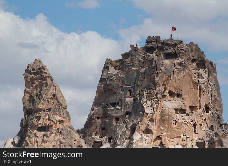 Historic Site, Rock, Sky, Badlands