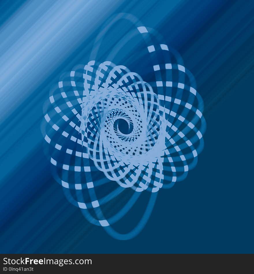 Blue, Circle, Azure, Spiral