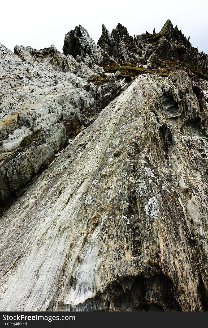 Rock, Bedrock, Mountain, Ridge