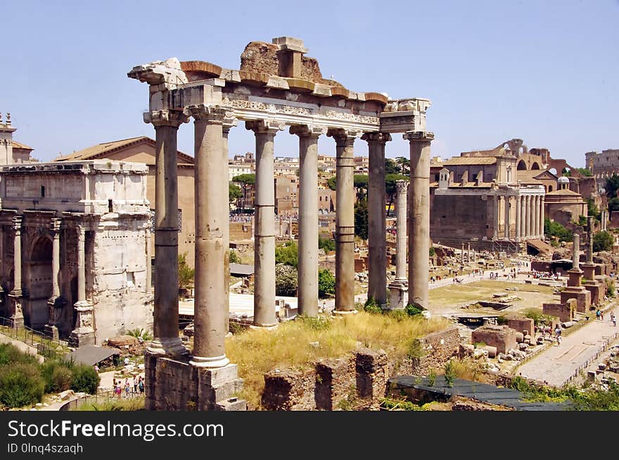 Ancient Roman Architecture, Historic Site, Ancient Rome, Ruins