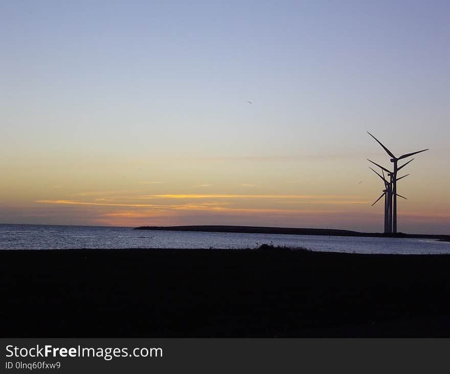 Horizon, Sea, Sky, Calm