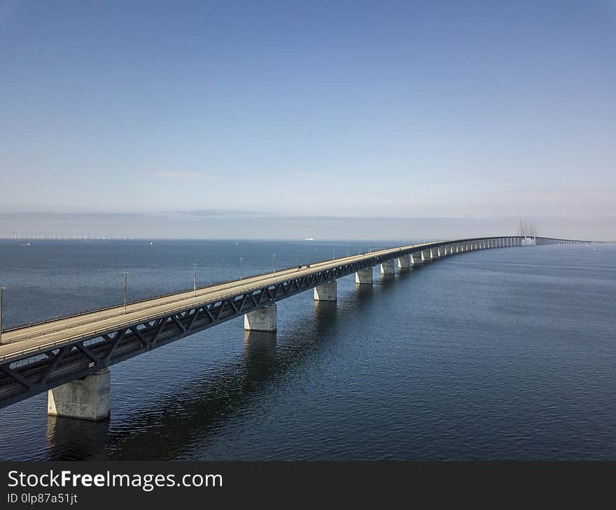 View of Oeresund Bridge from Sweden