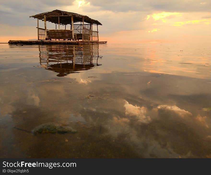 Sea, Shore, Sunrise, Calm