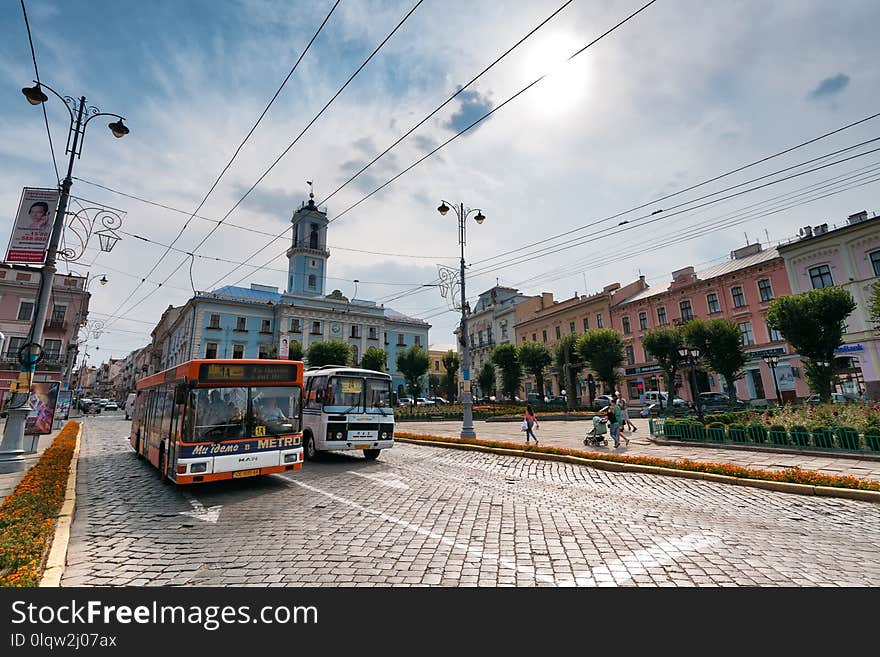 Transport, Town, Urban Area, Sky