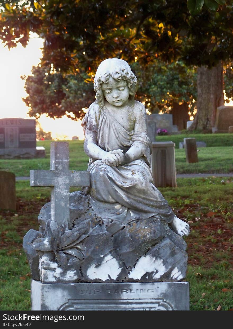 Statue, Sculpture, Cemetery, Monument