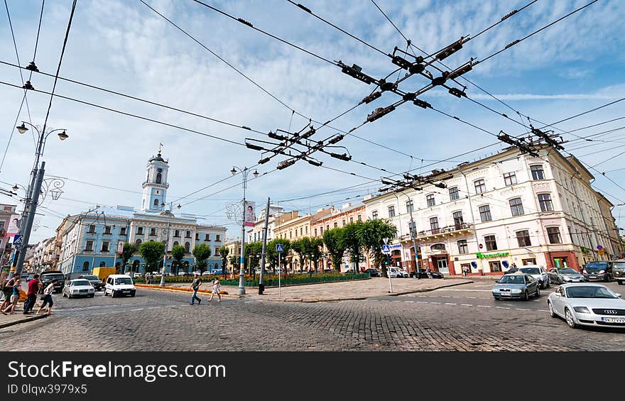 Town, Sky, City, Urban Area