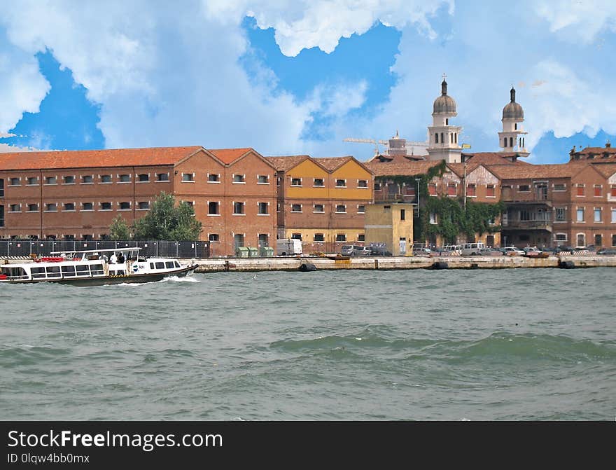 Waterway, Water Transportation, Sky, City