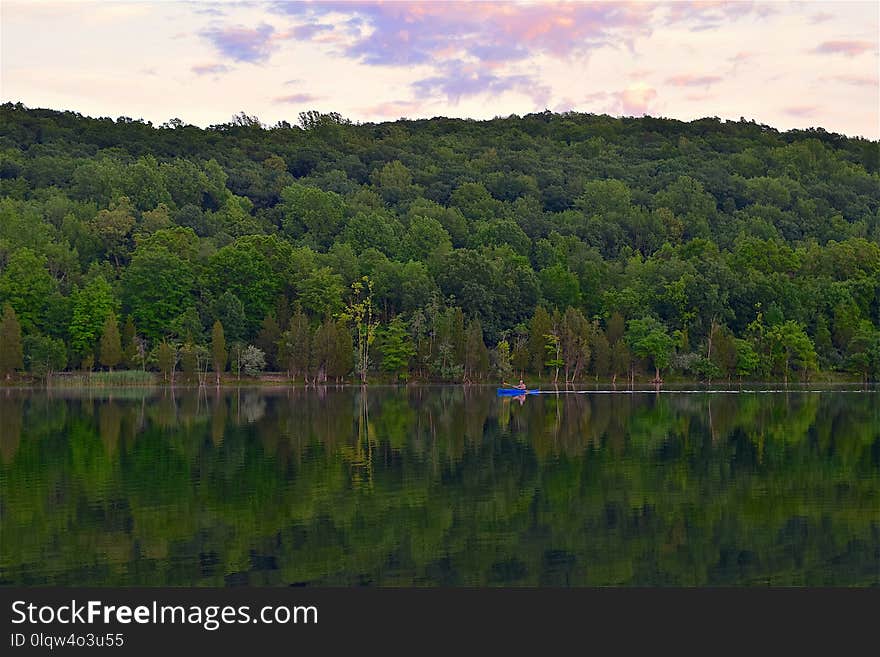 Reflection, Water, Nature, Lake