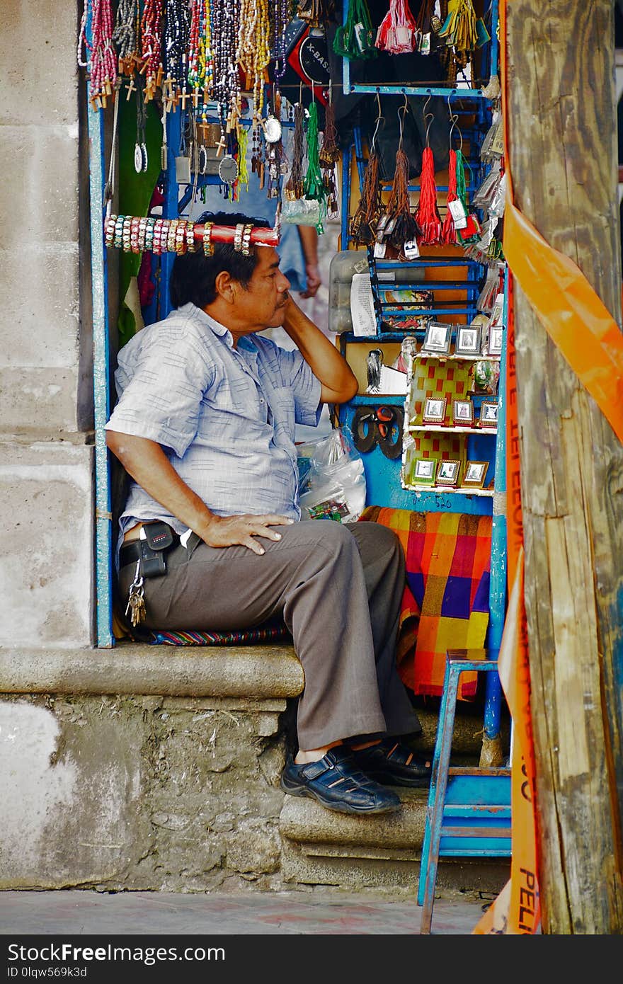 Public Space, Shopkeeper, Temple, Street