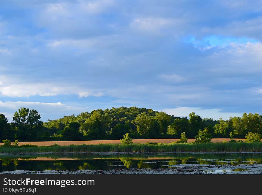 Sky, Waterway, Reflection, Cloud