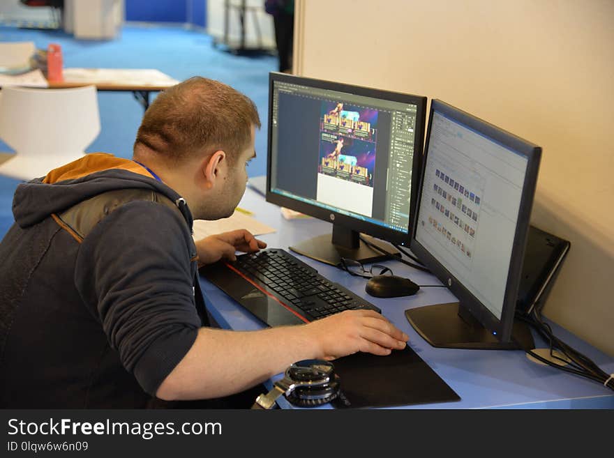 Electronic Device, Technology, Personal Computer, Desk