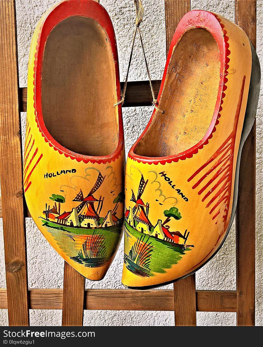 Footwear, Yellow, Shoe, Outdoor Shoe