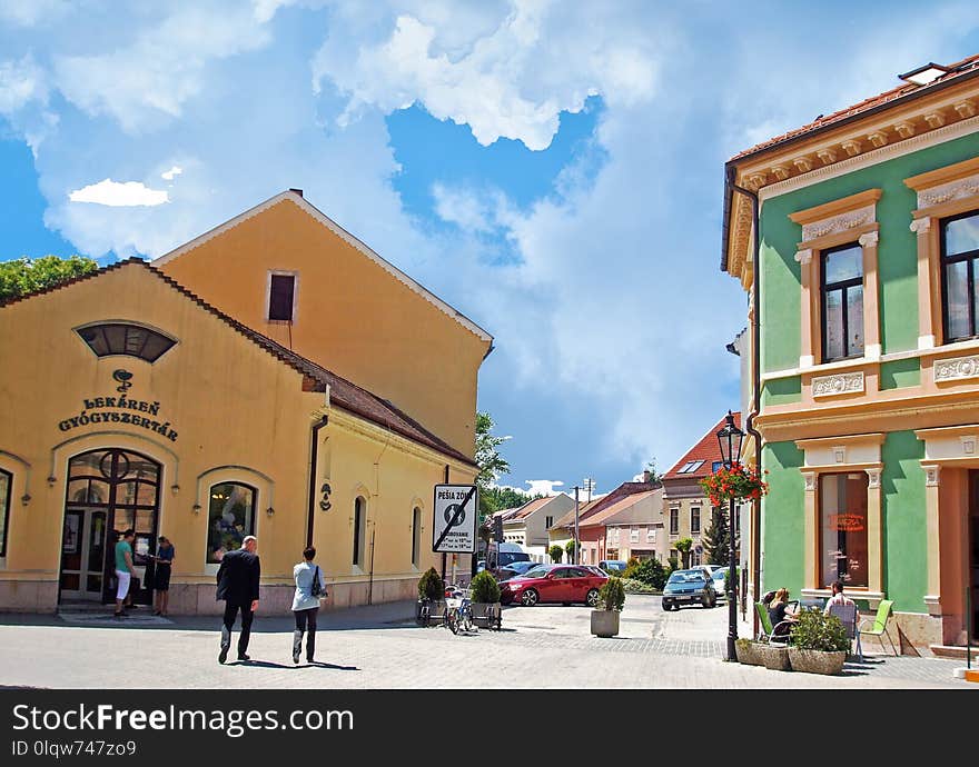 Town, Property, Neighbourhood, Sky