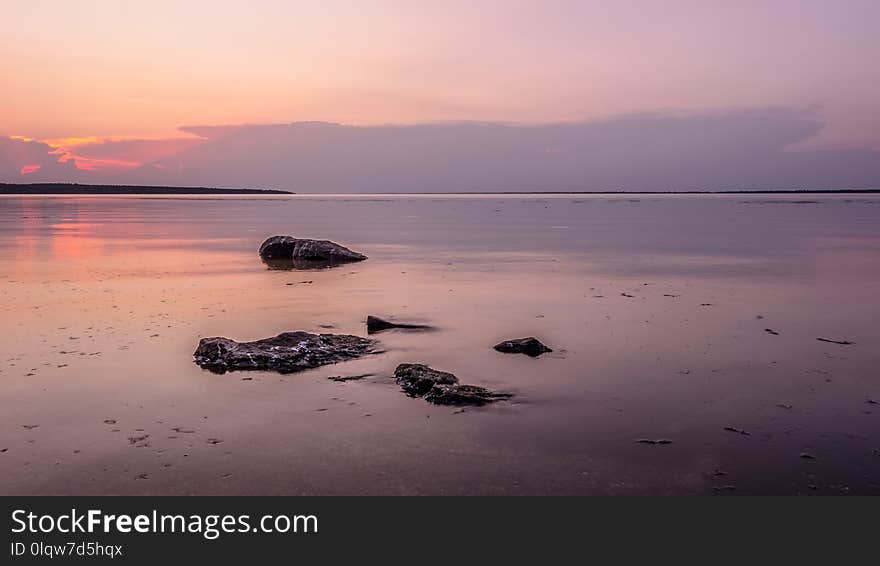 Shore, Horizon, Sea, Calm