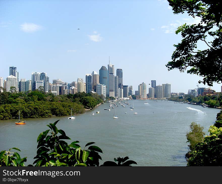 Skyline, City, Metropolitan Area, Water