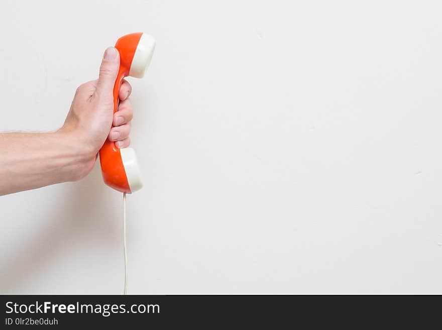 Retro office phone call