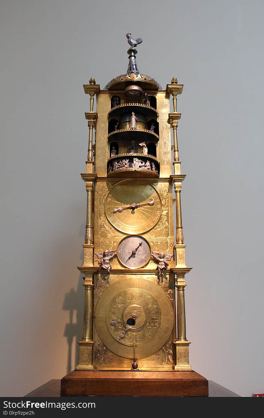 Clock, Brass, Metal, Bell