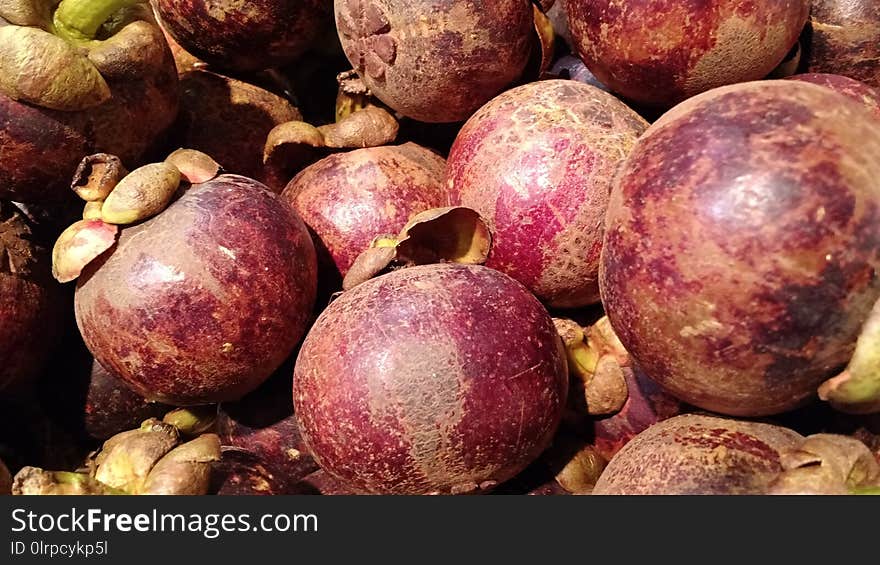 Local Food, Fruit, Purple Mangosteen, Produce