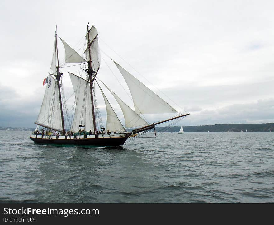 Sailing Ship, Tall Ship, Schooner, Brigantine