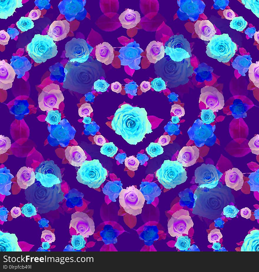 Blue, Pattern, Purple, Design