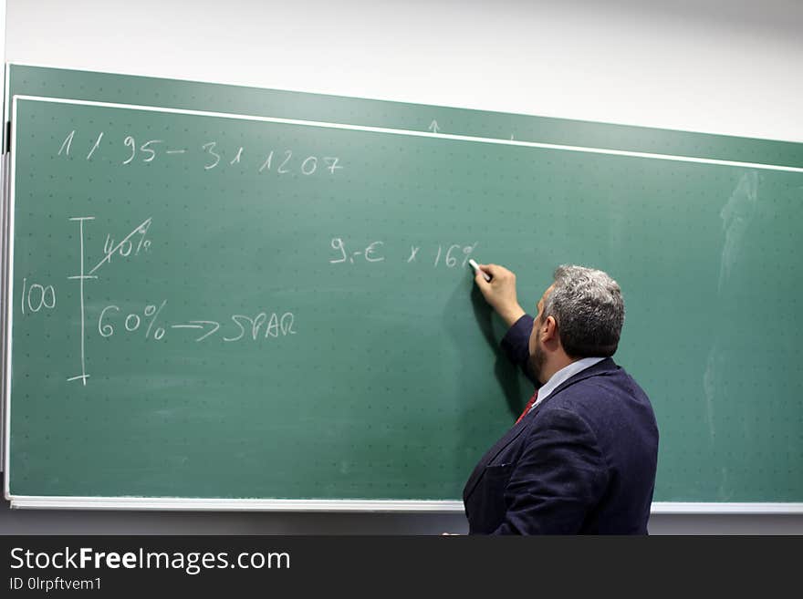 Blackboard, Lecture, Professor, Presentation