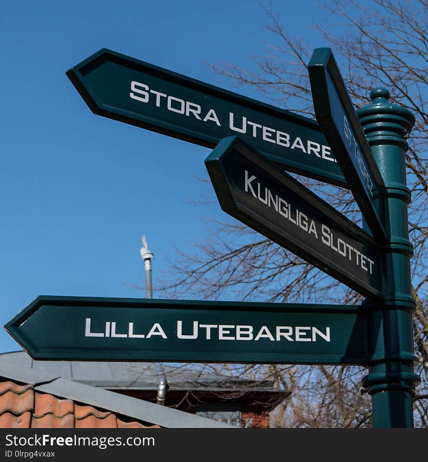 Street Sign, Landmark, Signage, Sky