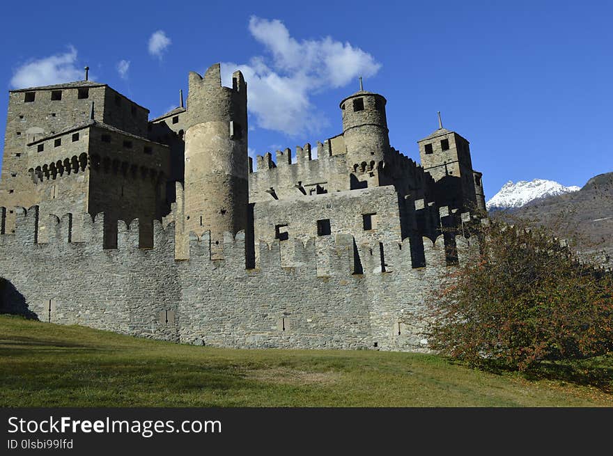 Castle, Historic Site, Medieval Architecture, Fortification