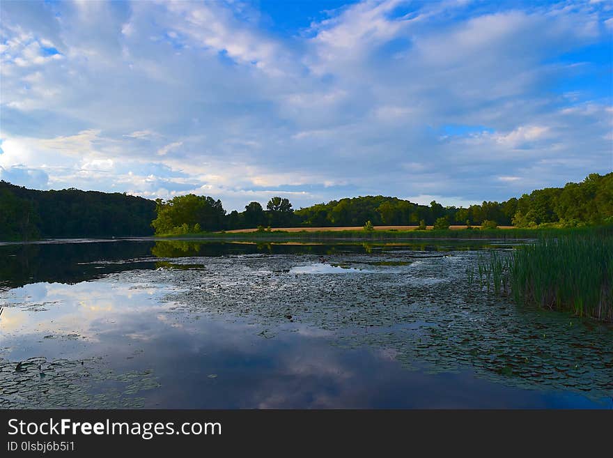 Reflection, Water, Sky, Nature